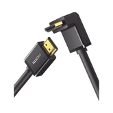 Cable HDMI 2.0 en Angulo de 90° | 2 m | 4K@60Hz | HDR | 3D | HEC (Canal Ethernet HDMI) | ARC (Canal de Retorno de Audio | CEC | 32 canales de Audio | HDCP 2.2 | Dolby Atmos | 18 Gbps | Blindaje Múltiple