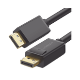 Cable DisplayPort 1.2 Macho a Macho - Longitud 3 Metros (9.84 Pies) - Versión DP1.2 - Soporta 4K@60Hz; 2K@144Hz - Soporta 3D - Color Profundo de 8 y 10 Bits - Blindaje Interno Múltiple - Cobre Estañado 28AWG - Botón de Liberación