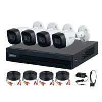 KIT 4 CANALES DAHUA 2 MEGAPIXELES AUDIO, DVR COOPER-I WIZSENSE CON IA, H.265+, 4 CAMARAS METALICAS MICROFONO INTEGRADO, 4 CANALES+ 1 IP O HASTA 5 CH IP, 4 CH SMD PLUS