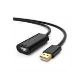 Cable de Extensión Activo USB 2.0 | 5 Metros | Macho-Hembra | Booster individual FE1.1S incorporado | Velocidad de hasta 480 Mbps | Ideal para impresoras, consolas , Webcam, etc.
