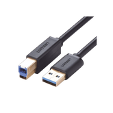 Cable USB-A 3.0 macho a USB-B macho | Ideal para Impresora, Escáner, Pianos, Barras de sonido, etc. | Plug & Play | Compatibilidad Universal | 2 metros