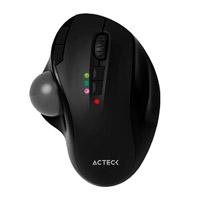 Mouse Acteck Virtuos Art Mi790 / Inalambrico / Dual Bluetooth + Usb / 2400 Dpi Ajustable / Trackball / 7 Botones + Scroll / Recargable / Negro / Ac-936309