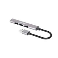 HUB USB MANHATTAN, 168427, V2.0  3 PuertoS Y V3.0 1 PuerTO, ALUMINIO GRIS ESPACIAL HUB USB MANHATTAN, 168427, V2.0  3 PuertoS Y V3.0 1 PuerTO, ALUMINIO GRIS ESPACIAL