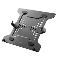 SOPORTE ACTECK ENFORCE TRAY BL404, BASE PARA LAPTOP, DE 10 - 15.6 PULGADAS, VESA - BRAZOS AJUSTABLES, RANURAS DE VENTILACION, ANTIDERRAPANTE, MAXIMO 4.5 KG, COLOR NEGRO - AC-939690