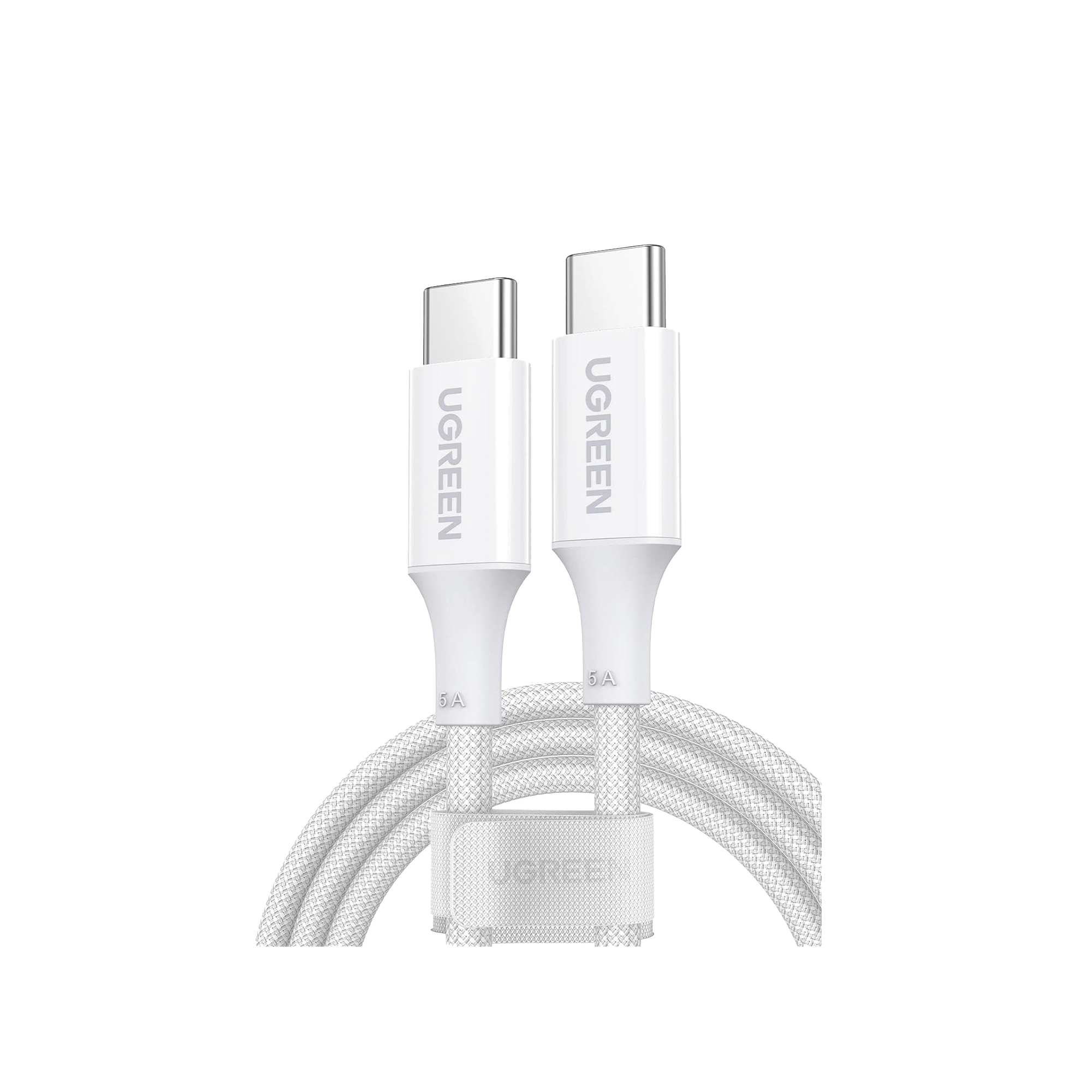 Cable USB-C a USB-C - 2 Metros - Potencia de Carga 100W - 20V 5A - PD3.0 - QC4.0/3.0/2.0 - FPC - AFC - 480 Mbps - Chip E-Market - Compatible con IPhone 15 - Carcasa de Aluminio - Nylon Trenzado.