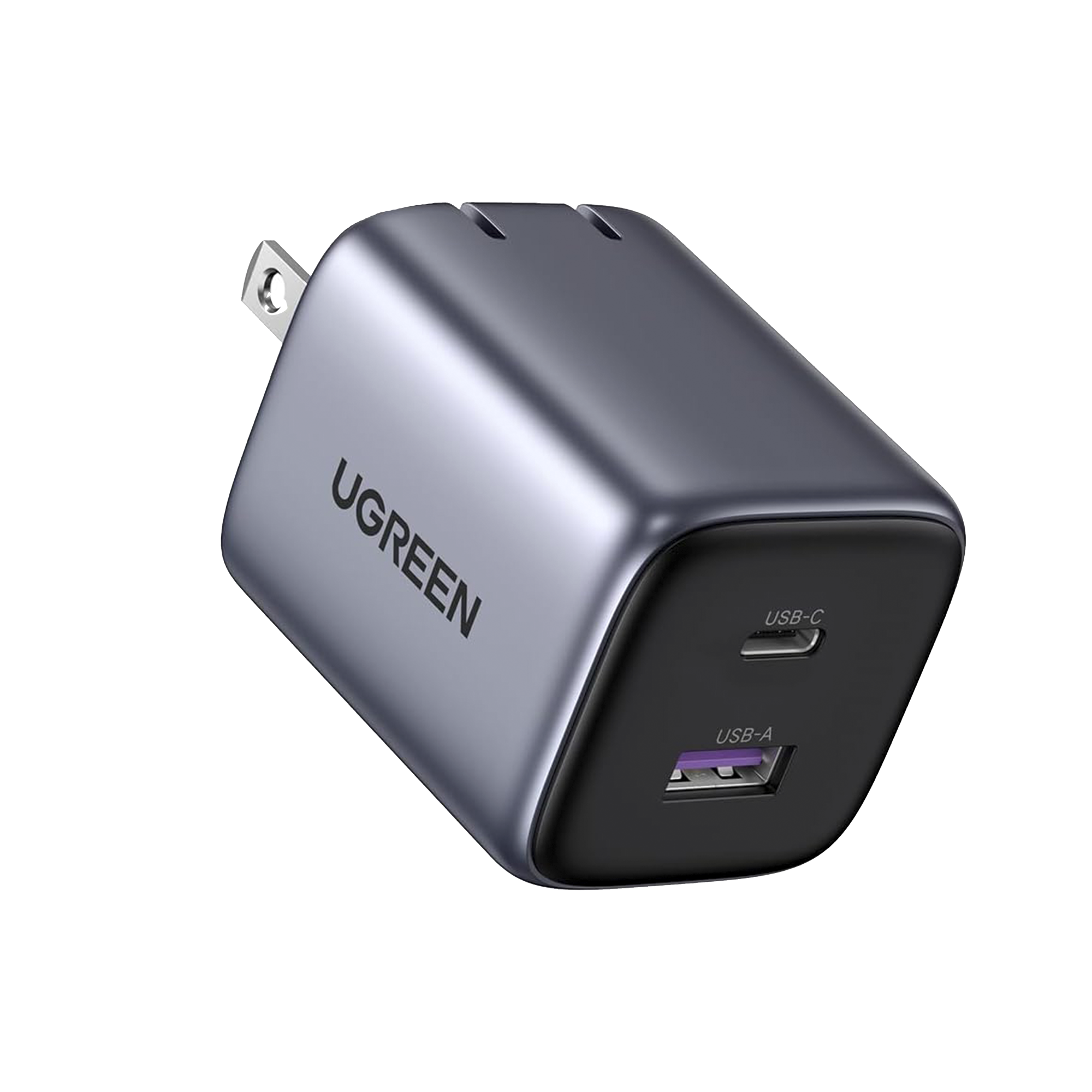 Cargador de 35W serie Nexode - 2 Puertos de Carga Rápida - USB-C y USB-A - Tecnología GaN II - Power Delivery 3.0 - Quick Charge 4.0 - Chip Confiable y Carga Inteligente - Optimiza la Experiencia de Carga - Tecnología Thermal Guard.