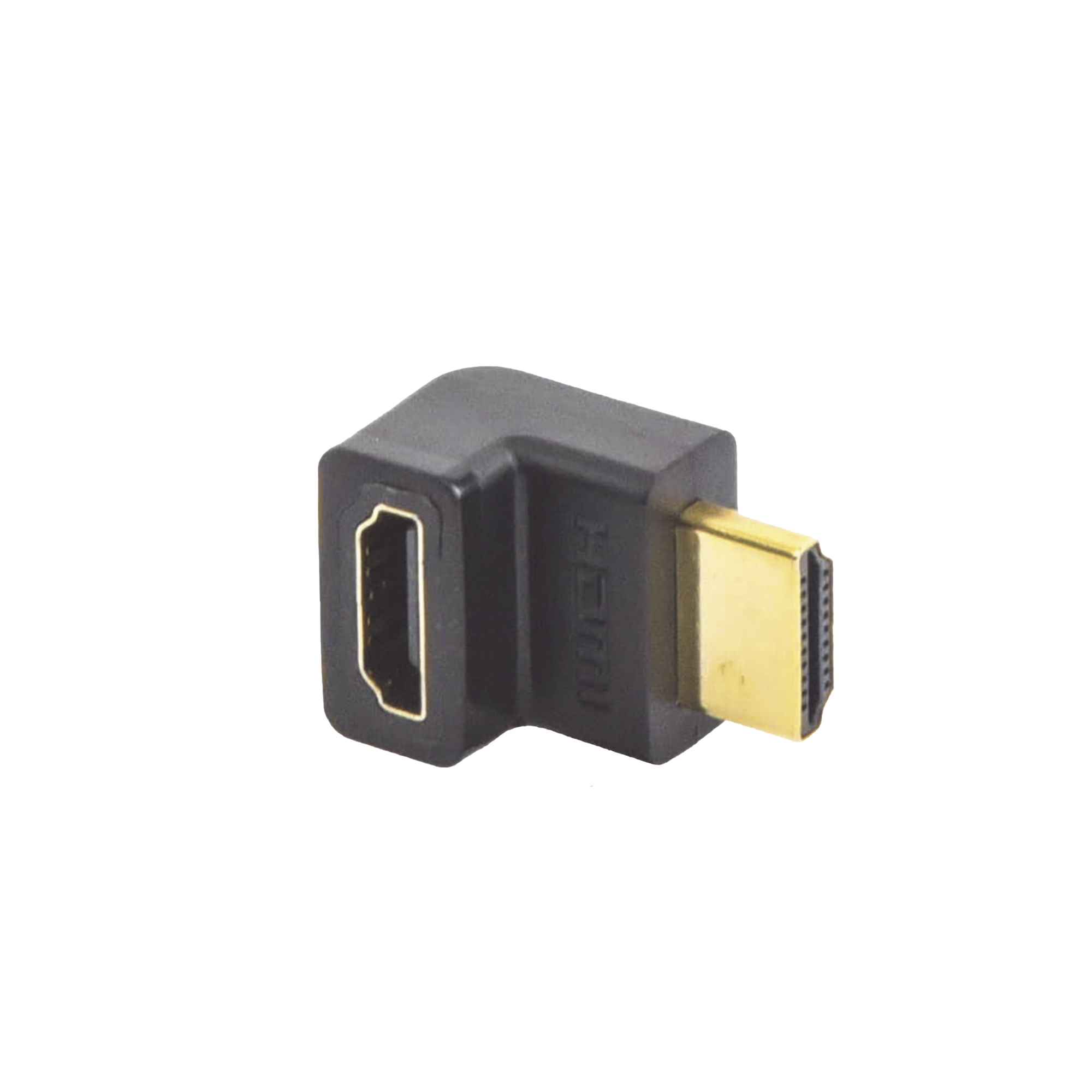 Adaptador HDMI de 90 Grados Macho a Hembra | Hacia Arriba | HDMI 2.0 4K@60Hz | Proporciona Flexibilidad Sin Doblar los Cables HDMI