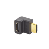 Adaptador HDMI de 90 Grados Macho a Hembra | Hacia Arriba | HDMI 2.0 4K@60Hz | Proporciona Flexibilidad Sin Doblar los Cables HDMI