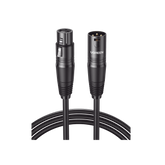 Cable para Micrófono XLR Tipo Canon Macho a Hembra - 5 Metros Plug & Play - Anti interferencias - Triple Blindaje - Alta Calidad - Color Negro