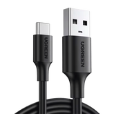 Cable USB-A a USB-C - 2 Metros - Carga y Sincronización de Datos - Carga Rápida 60W - Datos 5 Gbps - QC 3.0/2.0 - FPC - AFC - Protección Integrada - Duradero y Flexible- Caja ABS - Cubierta de TPE - Color Negro.