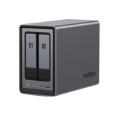 NASync DXP2800 - SO UGOS Pro - Intel N100 12th Gen Intel® 4 Core™ - 2 Bahías SATA hasta 48TB - 2-Bahias (M.2 NVMe) hasta 16TB - 8GB DDR5 (Exp. a 16GB) - Ethernet 2.5G - HDMI 4K - 2* USB2.0 - 1*USB 3.2Gen - 1* USB 3.2Gen2 - 1*USB-C 3.2Ge