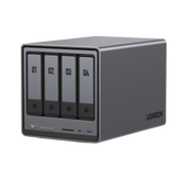 NASync DXP4800 - SO UGOS Pro - Intel N100 12th Gen Intel® Quad Core™ - 4-Bahias (SATA) hasta 96TB - 2* M.2 SSD hasta 16TB- 8GB DDR5 (Exp. a 16GB) - 2.5Gb Dual Ethernet - HDMI 4K - 2* USB2.0 - 1*USB 3.2Gen - 1* USB 3.2Gen2 - 1*USB-C 3.2Gen2 - SD