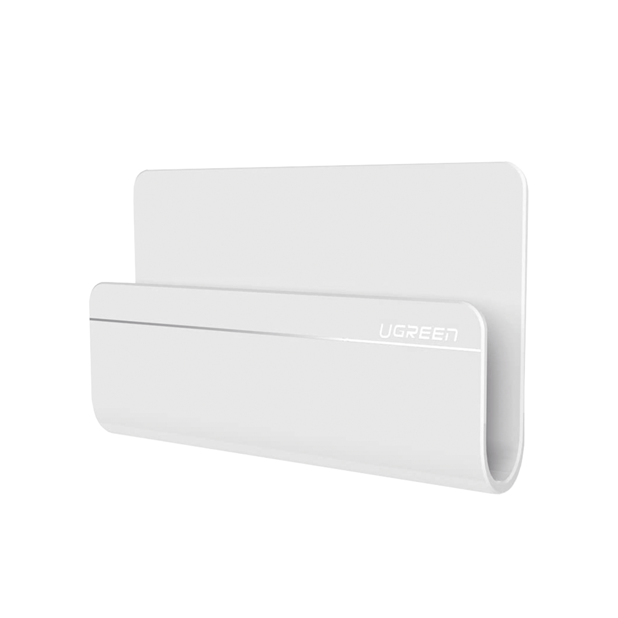 Soporte de Pared Adhesivo para Teléfono | Diseño de Montaje en Pared | Protección De Silicona Antideslizante | Anti Arañazos | Adhesivo 3M | Soporta Dispositivos 165*81*26.5 mm. | Caja De ABS | Color Blanco