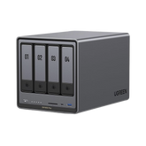 NAS UGREEN NASync DXP4800 Plus | Procesador Intel Pentium Gold 8505 5 Núcleos | 4 Bahías SATA + 2 M.2 NVMe PCIe 4.0 | 8GB DDR5 Expandible a 64GB | 10GbE + 2.5GbE | USB 3.2 Gen 2 Tipo C | HDMI 4K | Sistema Almacenamiento Conectado Red