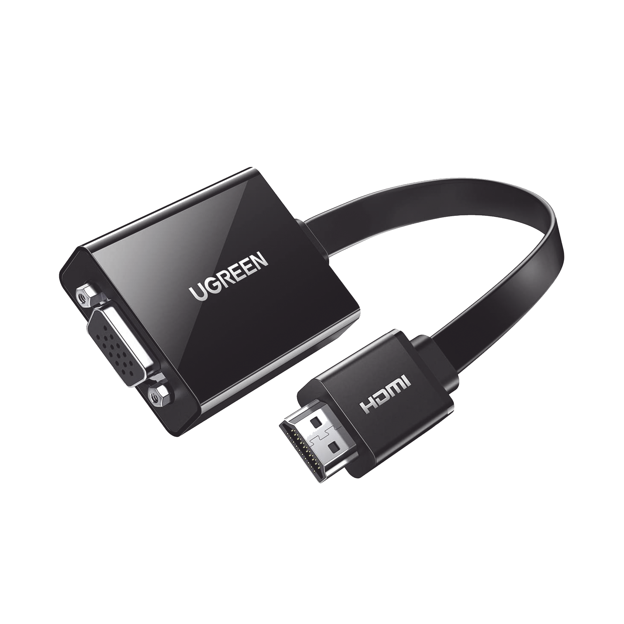 Adaptador HDMI a VGA | Resolución 1080P | Audio 3.5mm | Con Puerto Micro USB para Alimentación | Plug & Play | No Requiere Controlador | ABS | Flexible y Duradero