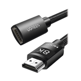 Cable de Extensión HDMI 8K - 1 Metro (3.28 Pies) - Macho a Hembra - HDMI 2.1 - 8K@60Hz - Núcleo de Cobre Puro 28AWG - Soporta la Conexión de Hasta 3 Metros (9.84 Pies) de Largo en HDMI 2.1