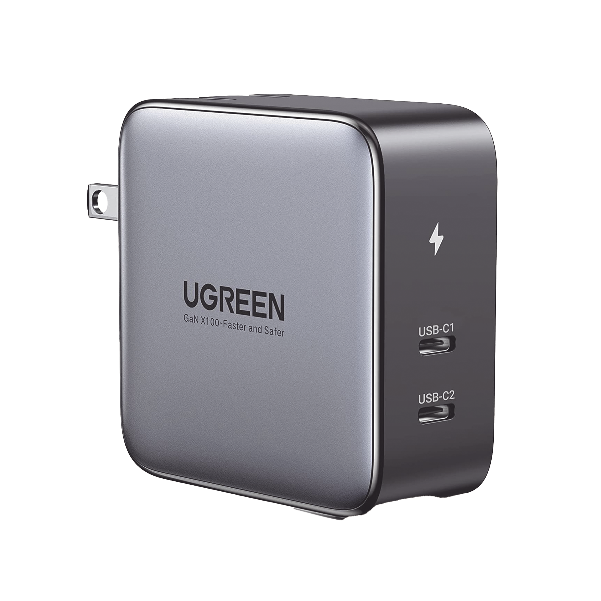 Cargador de 100W serie Nexode | 2 Puertos USB-C de Carga Rápida /Tecnología GaN II +SIC | Power Delivery 3.0 | Quick Charge 4.0 | Chip Confiable y Carga Inteligente | Distribución Inteligente de Energía | Mayor Eficiencia Ener