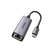 Adaptador de Red USB-C 3.1 (5 Gbps) a RJ45 - Thunderbolt 3 - Admite 10/100/1000 Mbps - Chip Inteligente - Amplia Compatibilidad - Caja de Aluminio - Longitud del cable 10 cm.