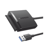 Adaptador USB 3.0 a SATA III - Compatible con Disco Duro HDD y SSD de 2.5' y 3.5' de hasta 12 TB - Velocidad USB 3.0 de hasta 5 Gbps - Alta Velocidad con UASP & TRIM - Cable de 50 cm.