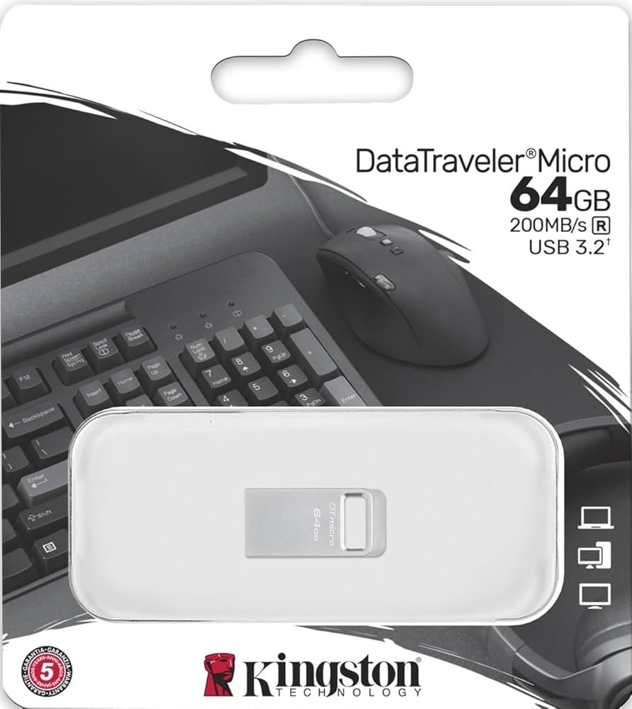 Memoria Flash Kingston 128Gb Dtmicro 3.2 Gen 1 Metalica (Dtmc3G2/128Gb)