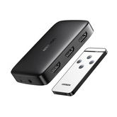 Conmutador HDMI (Switch) 4K@30Hz - 3 Entradas a 1 Salida - 3D - Transmisión Estable - Incluye Control Remoto - Receptor de Infrarrojos - Indicador LED - Chip Inteligente - Incluye Cable Micro USB para Alimentación.