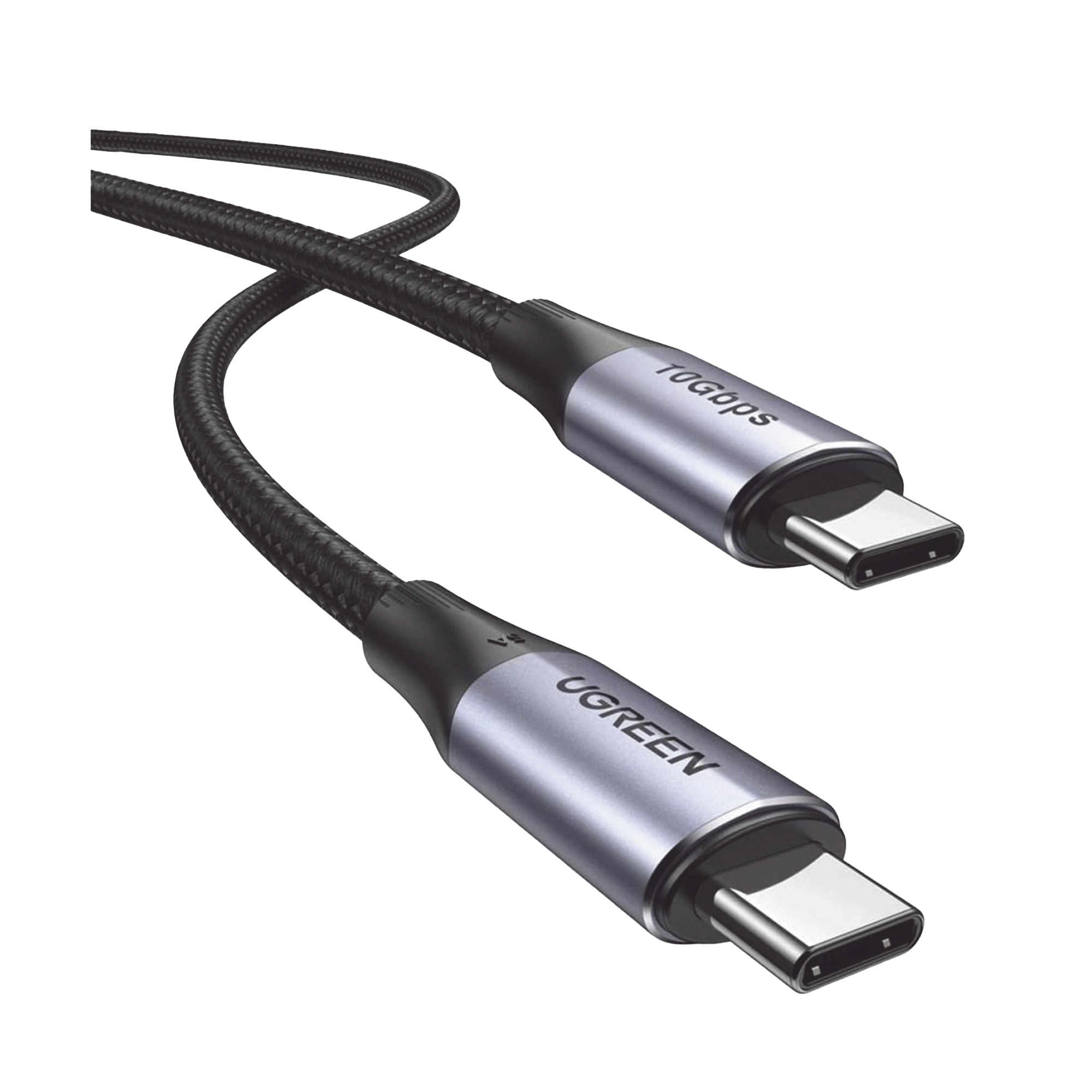 Cable USB-C a USB-C 3.2 Thunderbolt - 1 Metro - 240W - 10 Gbps - 480 Mbps - Soporta Video 4K@60Hz- Chip E-Market Inteligente - Carcasa de Aluminio - Nylon Trenzado - Blindaje de 4 capas.