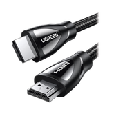 Cable HDMI 2.1 de Nylon Trenzado | 1 Metro (3.28 Pies) | 8K@60Hz/4K@120Hz | eARC (Canal de Retorno de Audio) | HDR10+ | VVR | HEC (Canal Ethernet HDMI) | ALLM | 3D | Dolby Atmos | Dolby Vision | 48 Gbps | Mayor Duración.