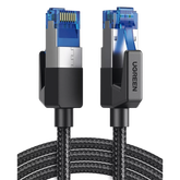Cable Ethernet Cat8 CLASS F/FTP Redondo con Malla de Nylon 2 Metros (6.56 Pies)