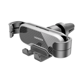 Soporte de Teléfono para Rendija de Ventilación - Tecnología Gravity Drive - Rotación de 360° - Suspensión por Goma - 5 Puntos de Sujeción - Compacto - Ajustable - Estable - Compatible con Rejilla de Ventilaci