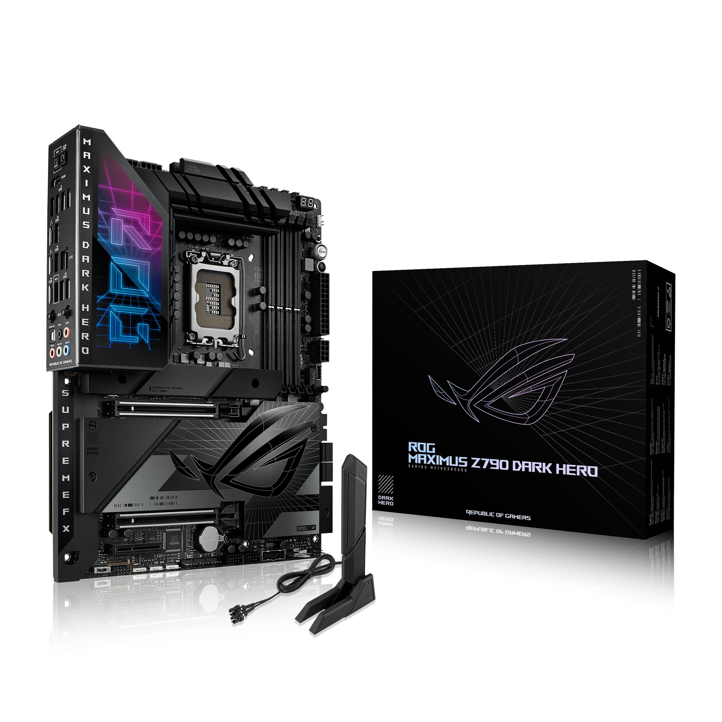 Tarjeta Madre Asus Rog Maximus Z790 Dark Hero Lga 1700/Ddr5/M.2/Wifi