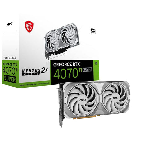Tarjeta De Video Msi Geforce Rtx 4070 Super 12G Ventus 2X White OC Tarjeta De Video Msi Geforce Rtx 4070 Super 12G Ventus 2X White OC