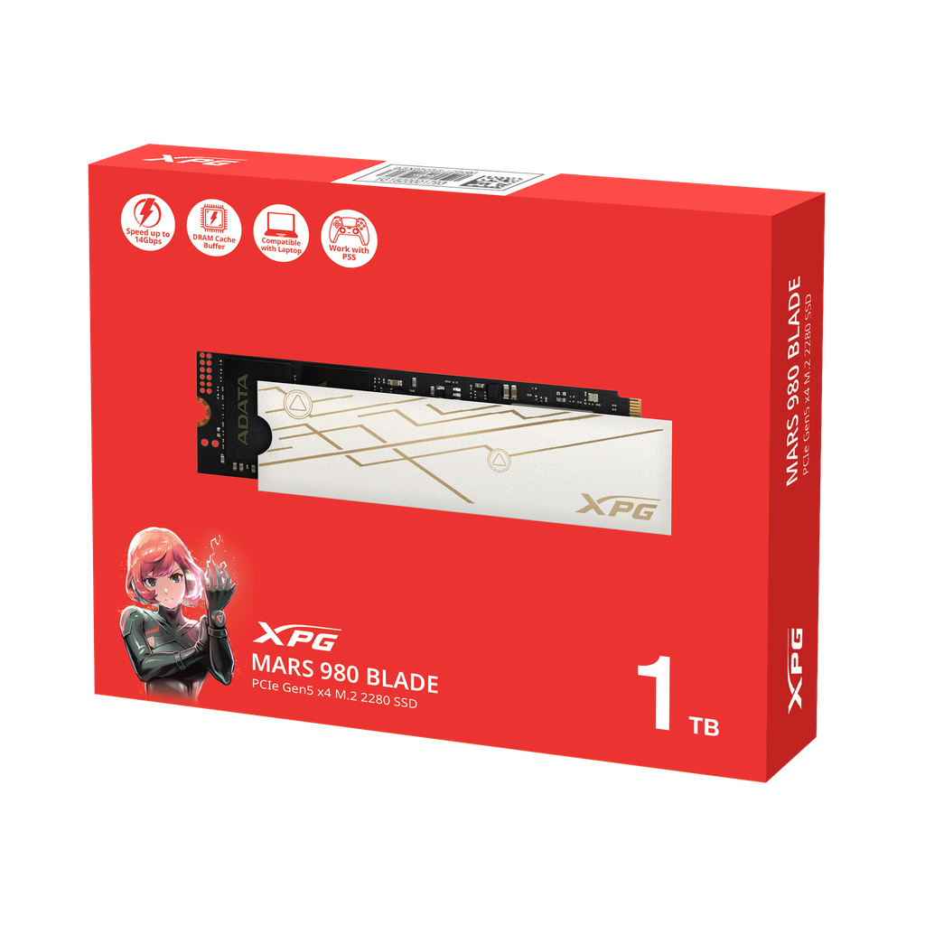 Unidad Ssd M.2 Xpg Mars 980 Blade Pcie Gen 5X4 1Tb (Smar-980B-1Tcs)
