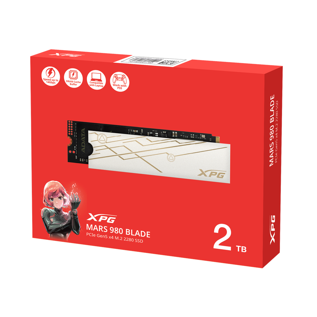 Unidad Ssd M.2 Xpg Mars 980 Blade Pcie Gen 5X4 2Tb (Smar-980B-2Tcs)