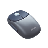 Mouse Inalámbrico FUN - Recargable- 2.4G & Bluetooth - 4 Niveles de DPI - Silencioso - Ergonómico - 5 Botones - Compatible con Windows, macOS 10.5, Android iOS Linux y Chrome OS - Color Azul.