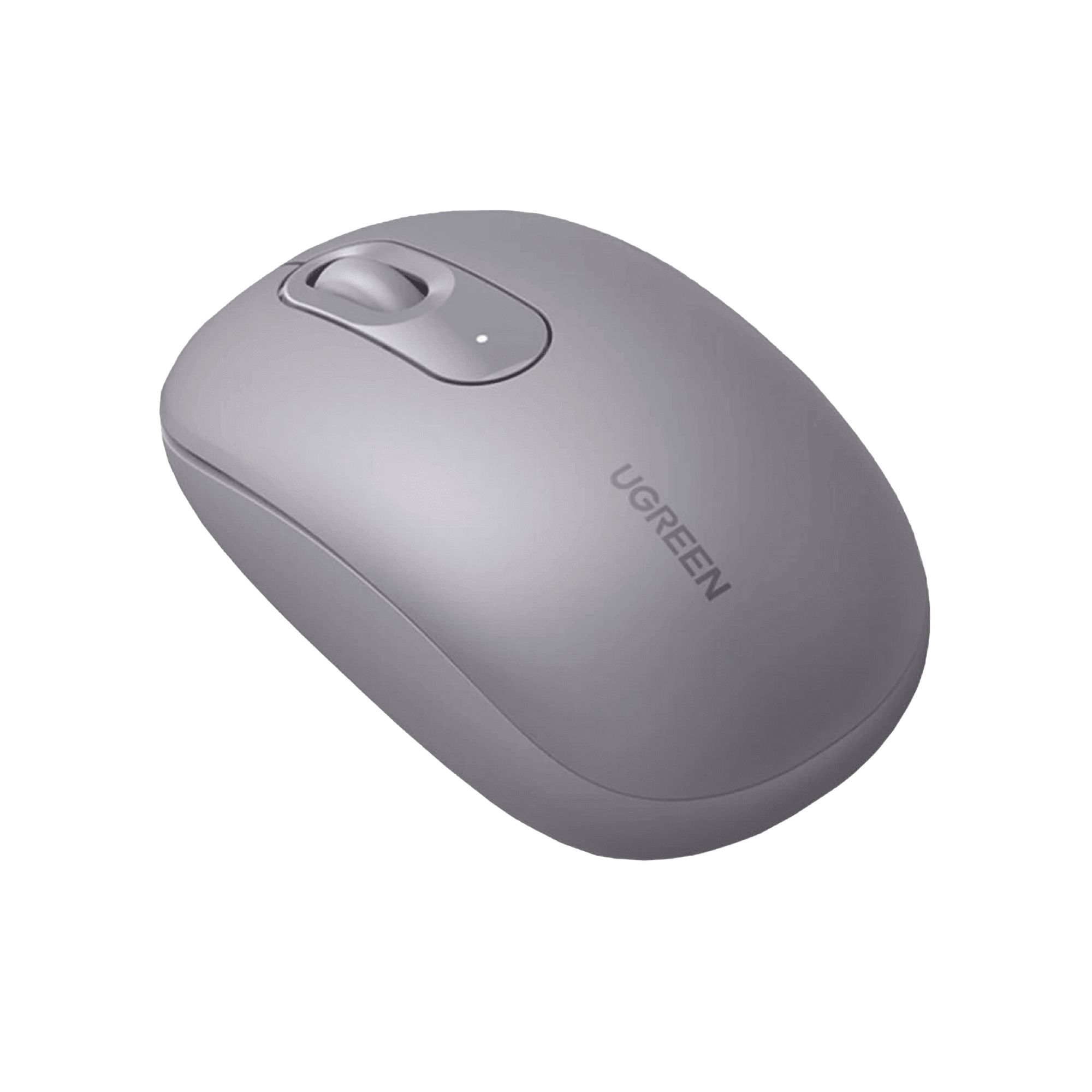 Mouse Inalámbrico 2.4G 800/1200/1600/2400 DPI - Función de 3 botones - Alcance 10m - Silencioso - Ergonómico - Anti-caída y Anti-interferencias - Batería Alcalina AA incluida - Color Grey.
