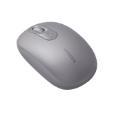 Mouse Inalámbrico 2.4G 800/1200/1600/2400 DPI - Función de 3 botones - Alcance 10m - Silencioso - Ergonómico - Anti-caída y Anti-interferencias - Batería Alcalina AA incluida - Color Grey.