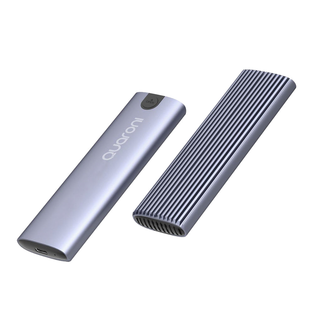 Carcasa Externa Quaroni para SSD M.2 NVMe con Cable USB