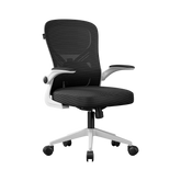 Silla Oficina Acteck Flux EC343 100 Kg Marco Blanco - Malla Negra