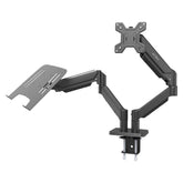 Soporte 2 en 1 para Monitor y Laptop Acteck Enforce Motion SM729 - Montaje de Escritorio con C-Clamp - Doble Productividad Eficiente - Nuevo