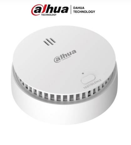 Detector de Humo Inalámbrico, Sensor Fotoeléctrico de Doble Cámara, Sirena Interna de 85dB, Función de Prueba y Silenciar, Alarma Visual y Sonora NB