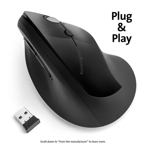 Mouse Kensington Pro Fit Ergo Vertical K75501WW Inalámbrico Mouse Kensington Pro Fit Ergo Vertical K75501WW Inalámbrico