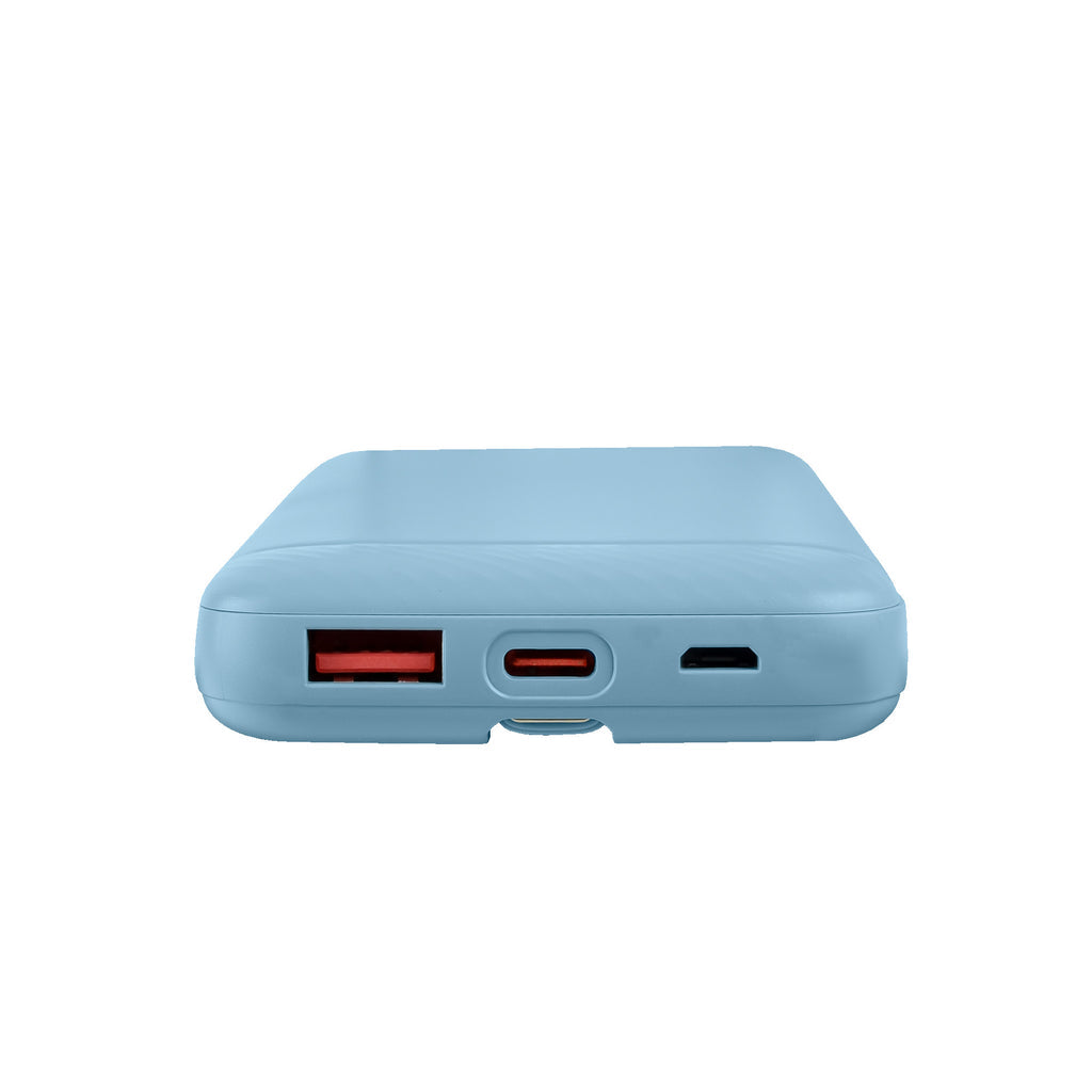 Power Bank de Carga Rápida 22.5W Perfect Choice Bolt Azul - Incluye Cable Tipo C - Carga Ultra Veloz