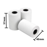 Rollo De Papel Nextep Térmico Ne-528 57X40 Mm C/10 Piezas Gramage 55 Y Largo 14M+5% Impresión Color Negro