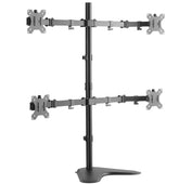 Soporte de Escritorio Ovaltech OVME-Q1332 para 4 Monitores de 13 a 32 Pulgadas Base Cuádruple Ergonómica Máxima Productividad