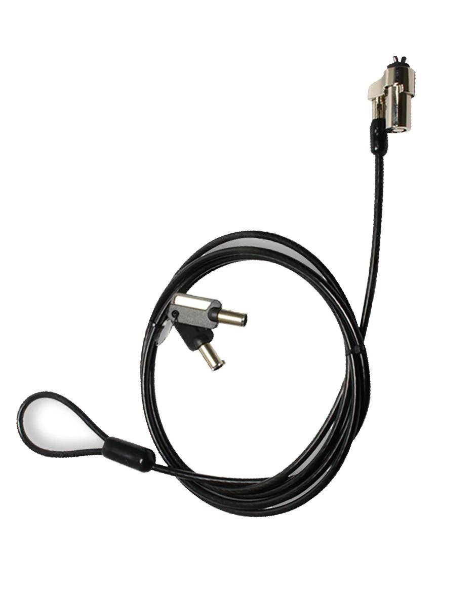 Candado de Llave para Laptop Tipo T V-BAR - Cable de Alta Resistencia de 1.8m y 4mm - Bloqueo de Máxima Seguridad - Protección Total