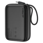 Cargador Powerbank Acteck Energon Go Plug Max PG80 - Capacidad 20,000mAh - Carga Rápida para Múltiples Viajes