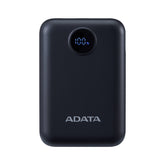 PowerBank ADATA C100 10,000 mAh Negro - Carga Simultánea de 2 Dispositivos e Indicador LED - Energía Portátil Confiable - Nuevo