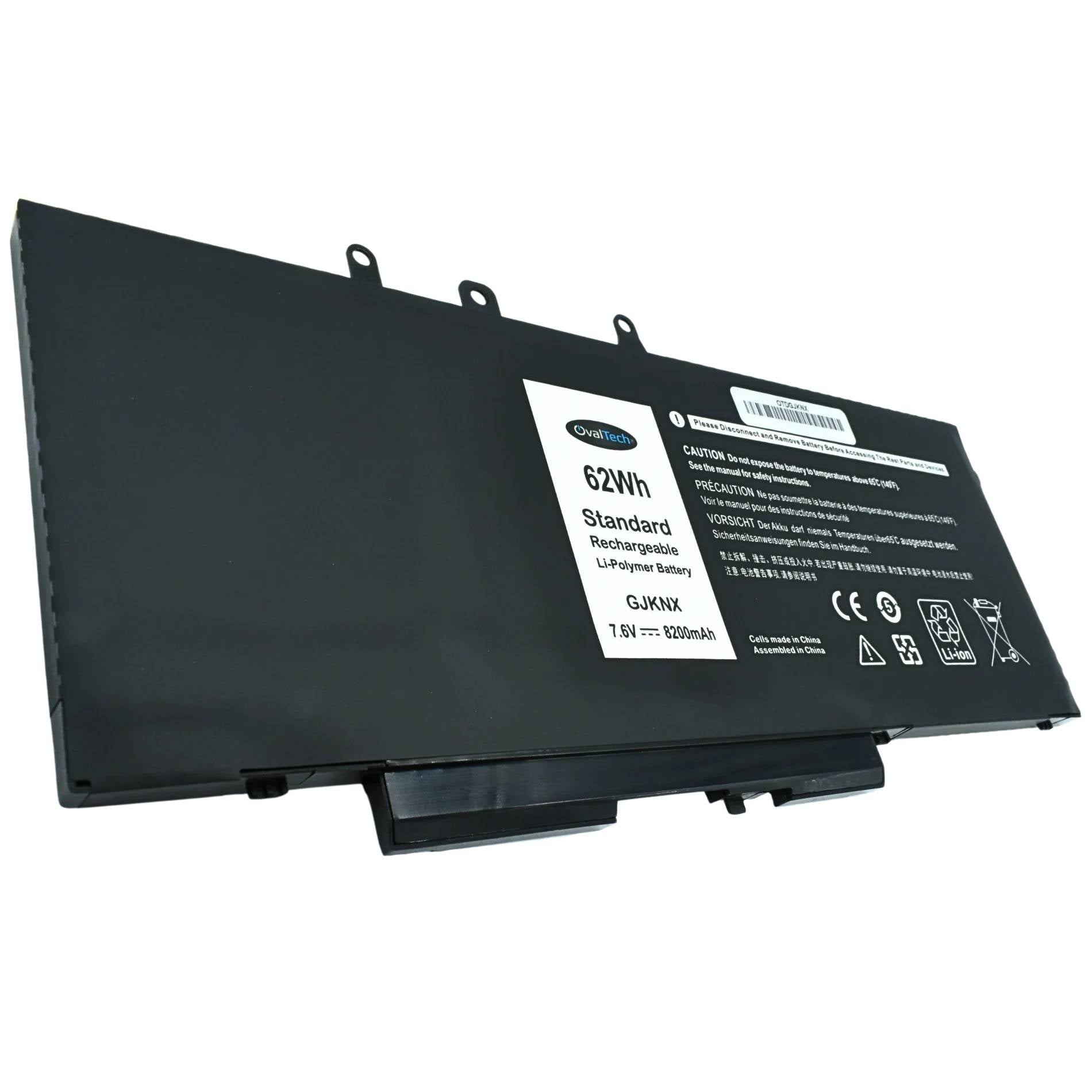 Batería para Laptop Ovaltech OTDGJKNX GJKNX 8200mAh 7.7V para Dell Latitude 5480 y 5490 Autonomía de Súper Larga Duración Capacidad Extrema