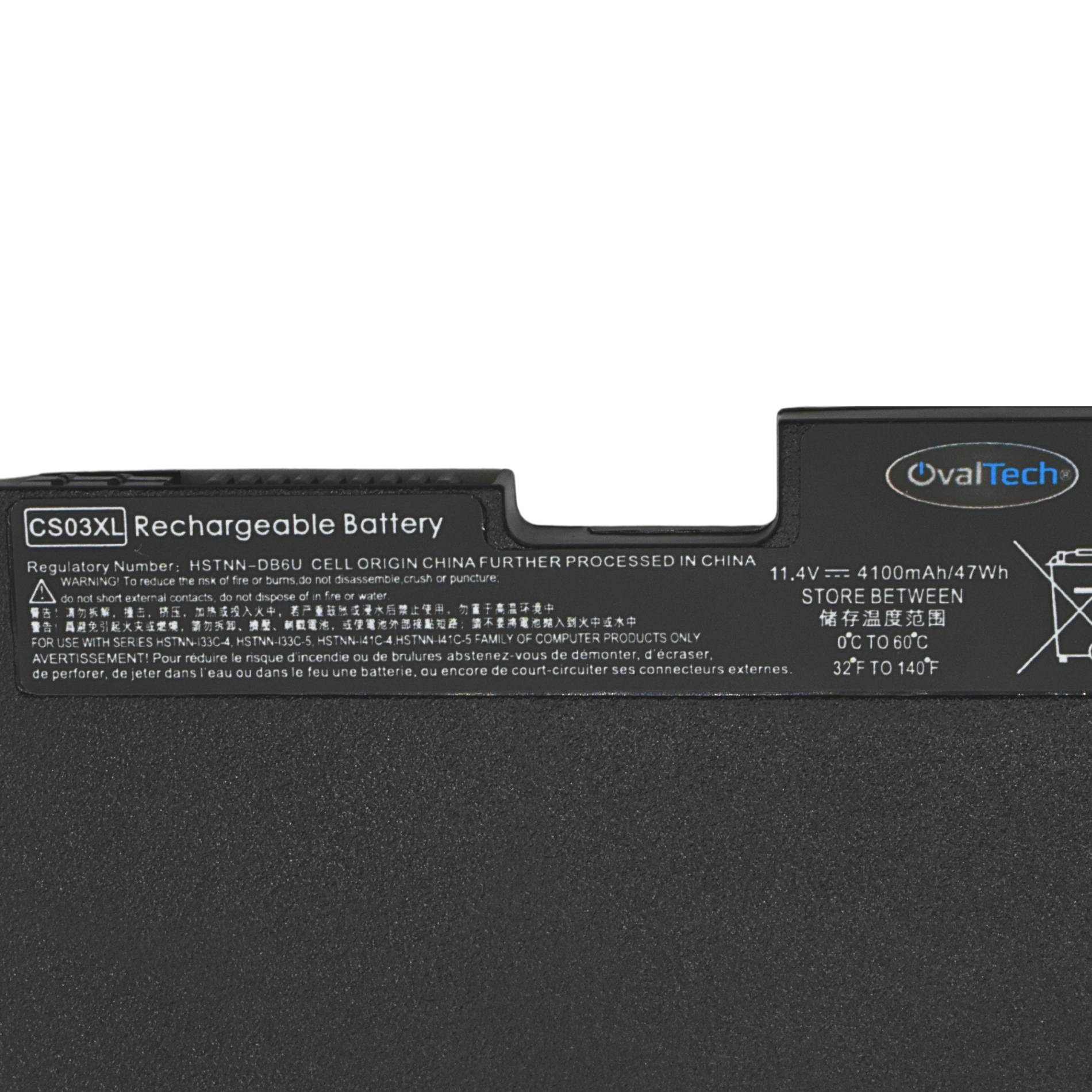 Batería Interna Ovaltech OTHCS03XL CS03XL 11.1V para HP EliteBook 840 y 850 G3 G4 Ajuste Perfecto de Fábrica Larga Duración