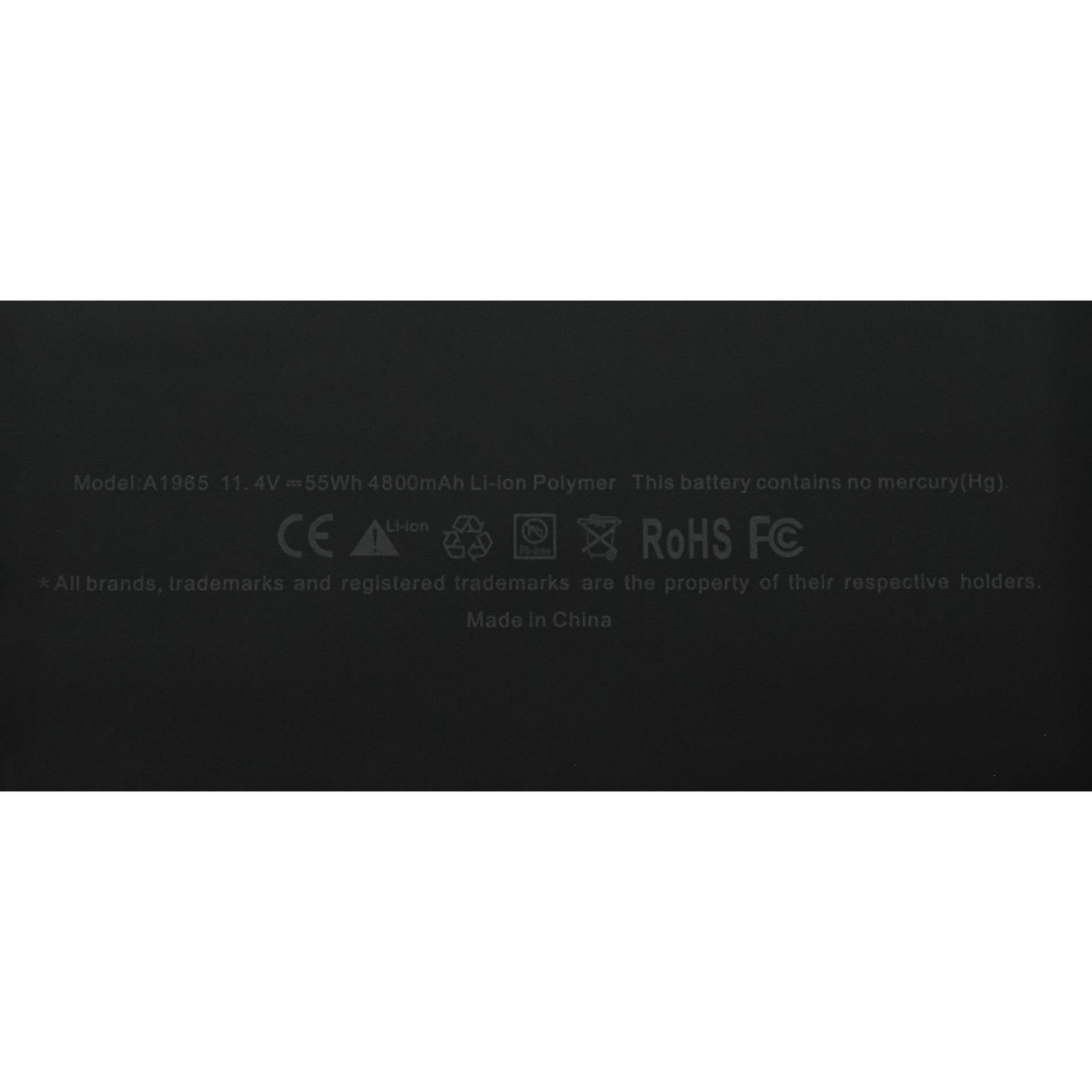 Batería Ovaltech OTA1965 4800mAh 11.4V para Apple MacBook Air 13 Pulgadas A1932 y A2179 Rendimiento Óptimo Garantizado Excelente Calidad